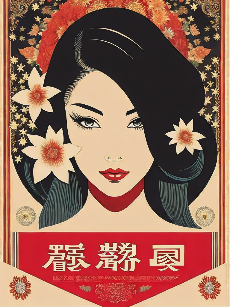 00945-2256739153-a poster of a woman with long hair and flowers in her hair, in an oriental style by Shepard Fairey.png